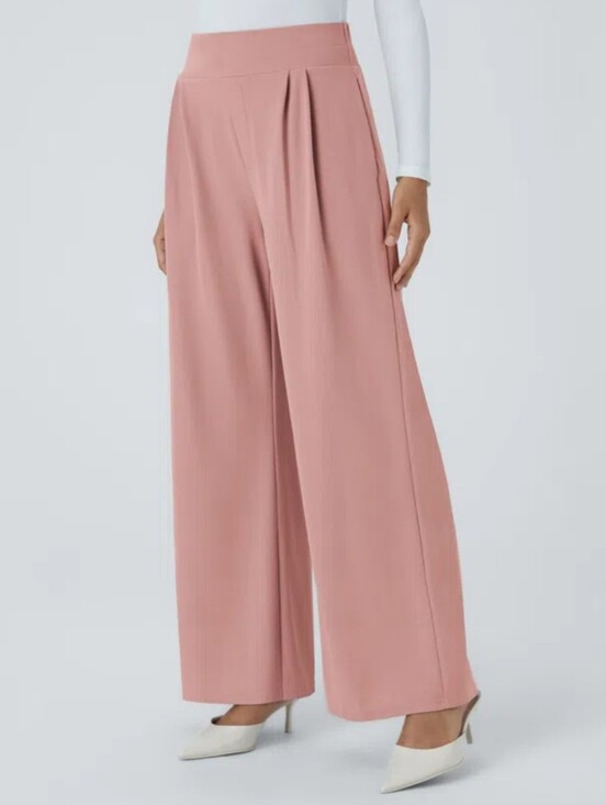 HALARA Pants - Halara Wide Leg High-Waist Pants — Pink Pull On Every Day Dress Up Or Down Large